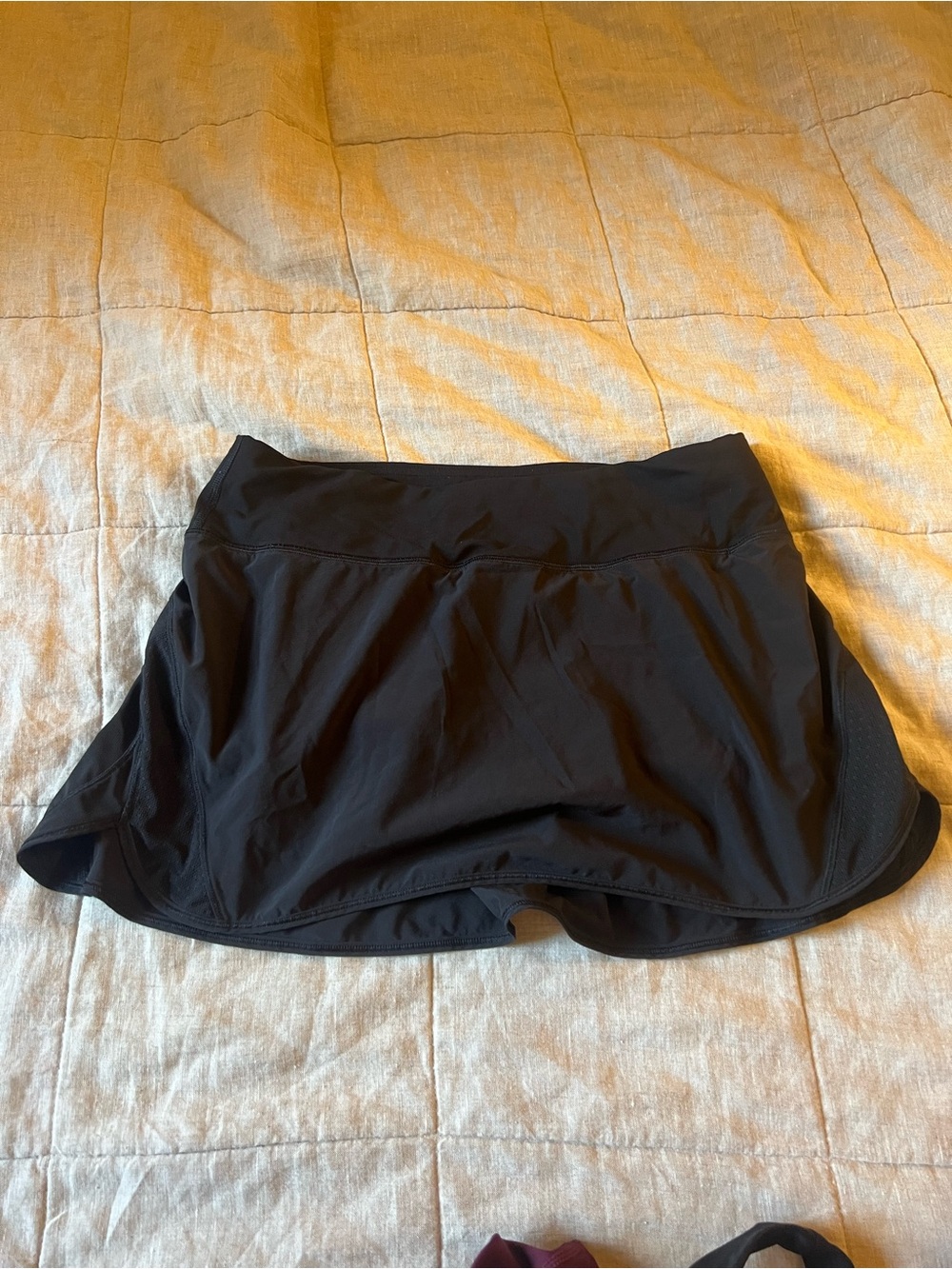 Lululemon Women’s Black Active Skort - Lightweight Athletic Shorts